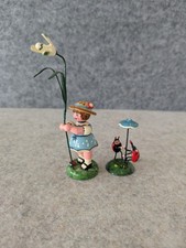 Hubrig Volkskunst Set Blumenkind Schneeglöckchen und Käferduett Erzgebirge