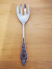 Salatgabel Ostfriesenmuster BSF, 18/8 Edelstahl, gebraucht, ohne OVP