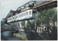 AK Wuppertal, Schwebebahn, Bergisches Land, NRW, aus 1996, unversandt