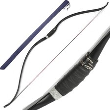 Langbogen Traditioneller Recurve Bogen 20-50lb Bogenschießen Holzbogen Jagdbogen