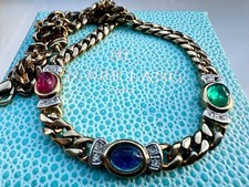 Pierre Lang Halskette Collier Chocker Kette Gold 43 cm