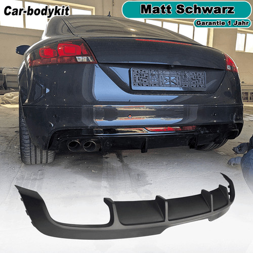 Matte schwarz heckdiffusor - schwarz,