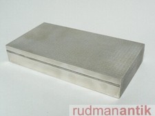 elegante große DOSE SILBER