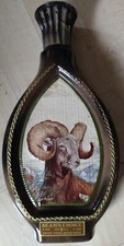 Vintage 1976 Jim Beam Whiskey Decanter James Longhart Bighorn Sheep leer