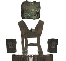 BW Koppeltragesystem 5 tlg Koppel + Träger + 3x Tasche Flecktarn Bundeswehr KTS