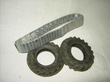 Blechspielzeug Ersatzteile Reifen ALPS, Raupenkette Daiya missile carrier Japan