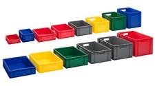 Eurobox | Stapelbox | Lagerbehälter | Kunststoffboxen | 5 Farben | 18 Größen 