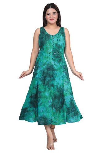 Kleid farbe grün patchwork - grün,