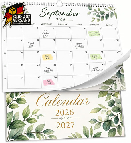 Wandkalender 2026 2027 - wandkalender, 2026-2027