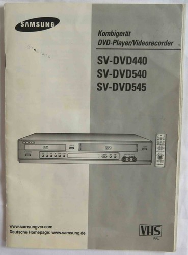 Samsung dvd440 540 - sv-dvd440, 545