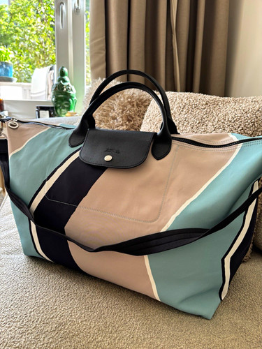 Longchamp leder weekender - longchamp,