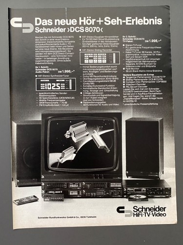 Schneider hifi stereo - hifi, tv