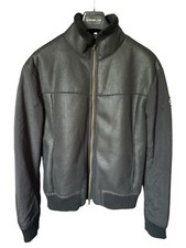 Wild Lederjacke Jacke Herren Gr.54 XL Armani Jeans Schwarz