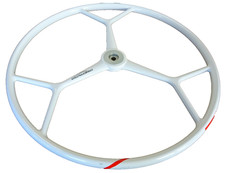 Carbonautica GFK Steuerrad 800 mm Ø / weiß / gebraucht / Boot (0338/C)