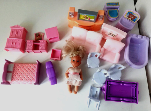 Mini puppen möbel - mini, 18-tlg