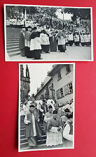 2 x Foto AK Geistliche in Gewand Robe Kirchenanhänger Pfarrer Priester  ( 15809