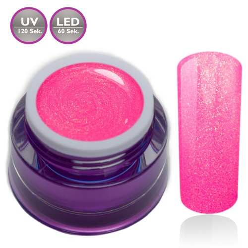 Farbgel glitter pink rosa - glitter,