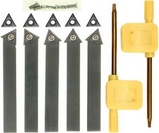 33056 Klemmhalter Drehstahl - Set  Drehmeissel 8x8 m. HM Wendeplatten  17 tlg.  