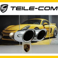 Porsche 958.2 Cayenne Sportschlauch / Edelstahl poliert / 4-Rohr Optik / SINIS