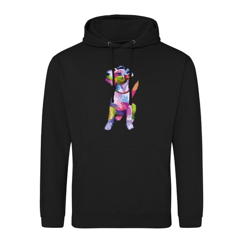 Unisex hoodie fox - fox, terrier