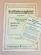 KFZ Brief Kraftfahrzeugbrief