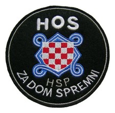 Croatian Army sleeve patch HOS