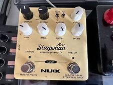 NUX Stageman-Floor Akustik-Preami & DI-Pedal E-Gitarre Guitar Effektpedal Effect