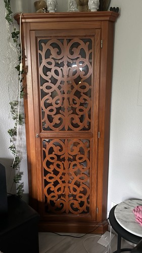 Elegante echtholz eckvitrine - elegante,