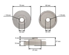 Seilzugstarter Seilzugrolle Easy Aluminium Kettensäge Fuxtec,Greencut,Parkside