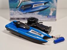 Rc Mini Speedboot Rc Motorboot Einsteiger RtR 245mm Blau LED-Licht 15KM/H 2.4Ghz