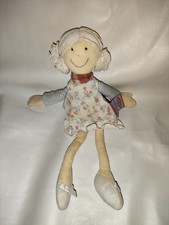 Sigikid Puppe Mädchen Stoffpuppe schmusepuppe Weichkörper Kleid 30 cm TOP