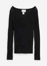 Rippenpullover aus Merinowolle