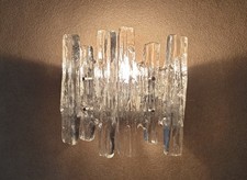 Kalmar Eisglas Wandlampe 60-er