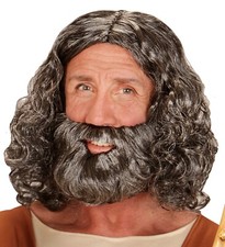 Graue Propheten Perücke mit