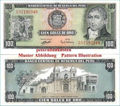 Peru 100 soles - unc., p