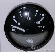 Öldruckanzeige schwarz  0-10