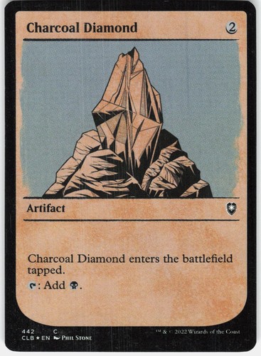 Charcoal diamond - charcoal, (showcase)