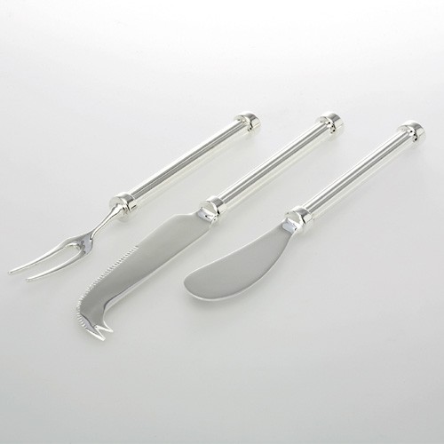 Obstbesteck versilbert 3er - obstbesteck,