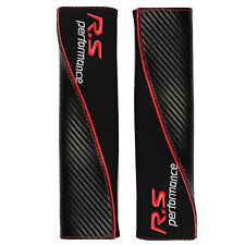 2x Gurtpolster Auto Gurtschoner Sicherheitsgurt Polster Wildleder Schwarz