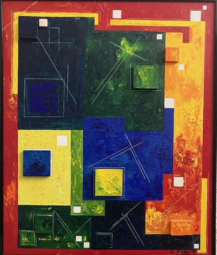 Leuchtende kunst x - x,