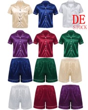 Herren Seide Satin Pyjamas Set