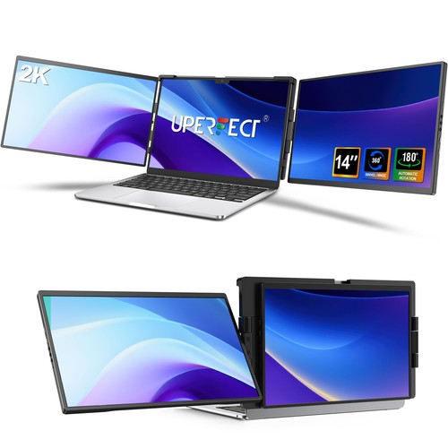 Tragbarer triple monitor - 14",