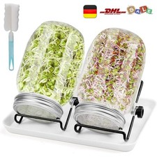 2x 1000ml Sprossenglas Set