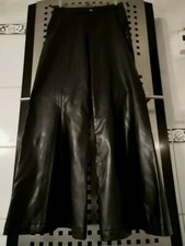 SCHLAGHOSE "PASH" ORIGINAL VINTAGE LEDERHOSE PVC XS/S NEUWERTIG SCHWARZ