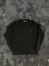 Polo Ralph Lauren Herren Pullover Strickpullover Schwarz Größe m
