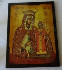 Ikone Marienbild groß heiligen Bild Icon Iconeикона  43 cm mal 32 cm Kel