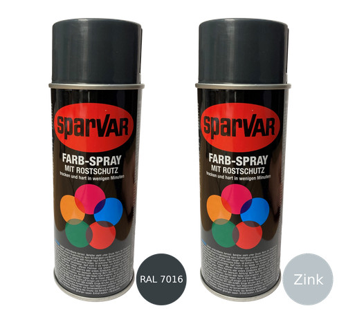 Zink und farbspray - und, ral7016