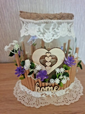 Teelich-t Windlicht - Vase Set -Dekoglas-Upcyclingsglas -1 Unikate -Handmade