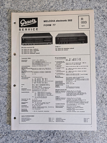 Original graetz service - graetz,