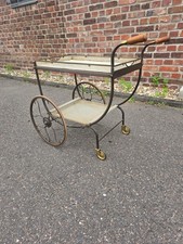 Vintage Servierwagen / Teewagen – Metall & Holz – Mid-Century 50er/60er –